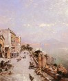 Vista belga de Posilippo Nápoles Venecia Franz Richard Unterberger